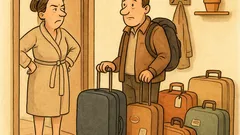 Banc: Ce faci, dragă? Pleci singur?